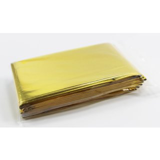 Rettungsdecke 210 x 160 cm silber / gold - 10 Stück